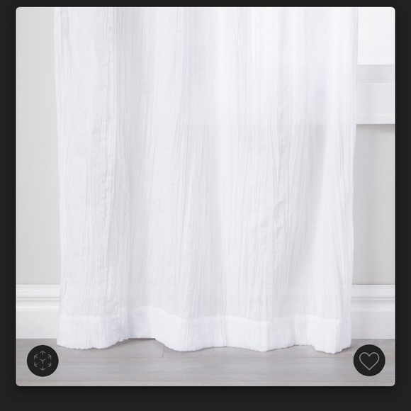 COPY - COPY - Opalhouse 82x42 White sheer curtain panels - Picture 3 of 8